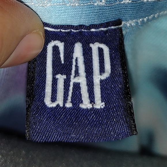 Tie Dye Long Sleeved Shirt, Blue Tie Dye Shirt, Blue Purple Tie Dye Blouse - Picture 5 of 16